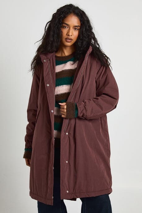 Hooded Longline Parka - Image 1