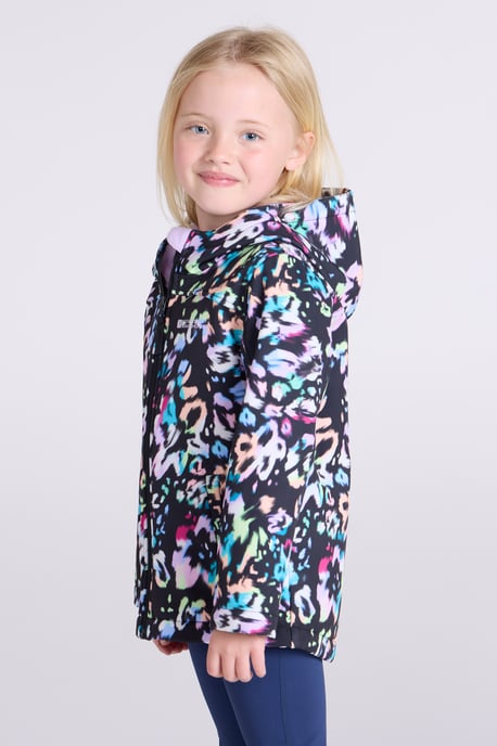 'Exodus' Kids Softshell Jacket with Two Side Pockets Fleece Lined Water Resistant Outdoors Coat Lilac - Image 5