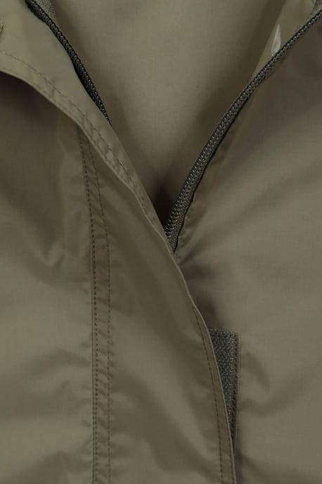 'Pakka' Women's Packable Jacket Waterproof Breathable Adjustable Hood Rain Coat Khaki - Image 5