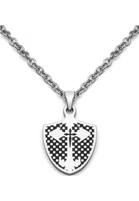 Police 26064PSS-01 Mens Scutcheon Necklace - Image 2