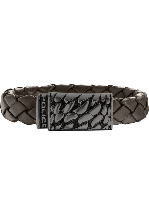 Police 25729BLC-02-L Mens Alligator Bracelet - Image 1