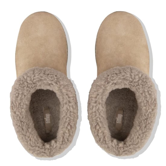 Women's Fit Flop Loaff II Snug Slippers in Beige - Image 3