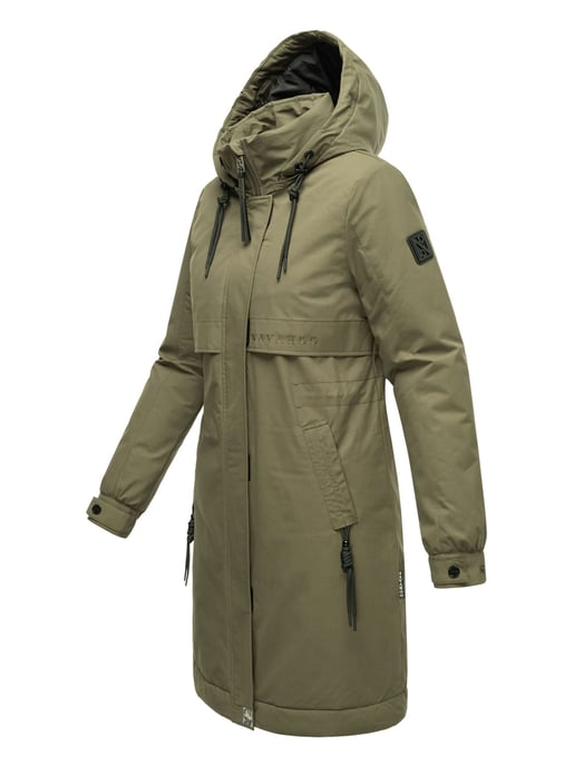 Navahoo Kaltwetterretter dames winterparka met imitatiebontkraag - Image 3
