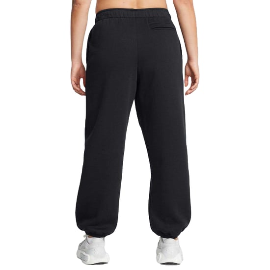 Under Armour Dames Woordmerk Fleece Icon Oversized Joggingbroek (Zwart) - Image 5