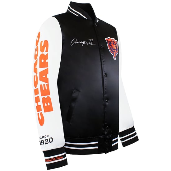 Mitchell & Ness NFL Chicago Bears Mens Satin Bomber Jacket - Image 2