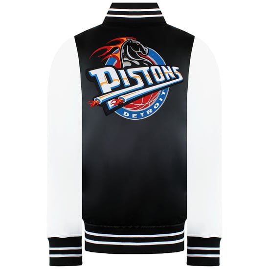 Mitchell & Ness NBA Detroit Pistons Mens Satin Bomber Jacket - Image 4