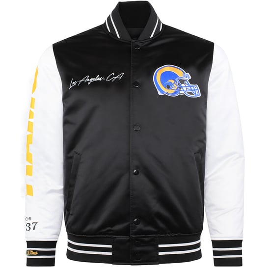 Mitchell & Ness NFL Los Angeles Rams Mens Satin Bomber Jacket - Image 1