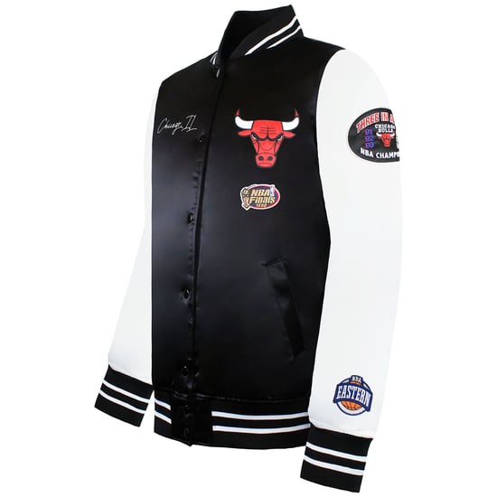 Mitchell & Ness NBA Chicago Bulls Mens Satin Bomber Jacket - Image 3