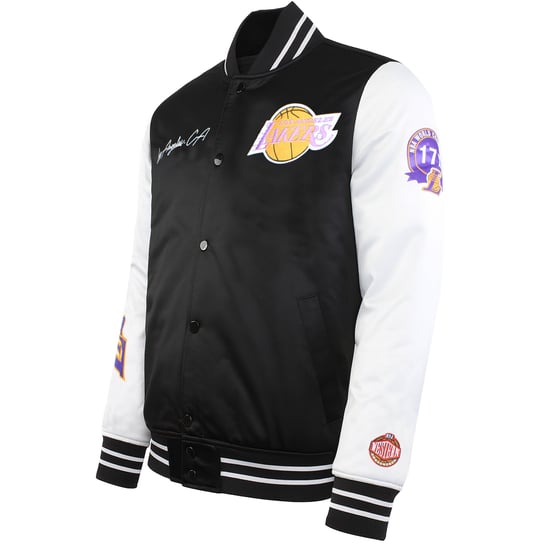 Mitchell & Ness NBA Los Angeles Lakers Mens Satin Bomber Jacket - Image 3