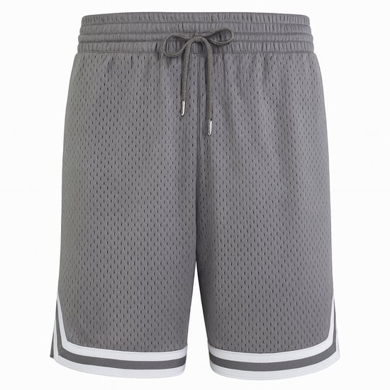 Mitchell & Ness Basic Mens Grey Shorts - Image 1