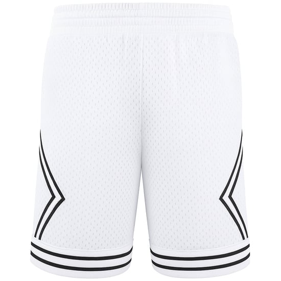 Mitchell & Ness Branded Diamond Mens White Shorts - Image 1