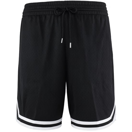 Mitchell & Ness Basic Mens Black Shorts - Image 1
