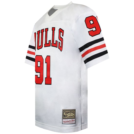 Mitchell & Ness NBA Chicago Bulls 91 Rodman Mens Audible Jersey - Image 3
