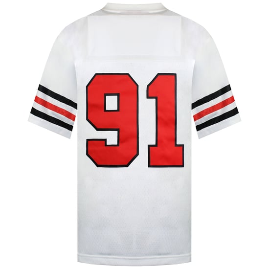 Mitchell & Ness NBA Chicago Bulls 91 Rodman Mens Audible Jersey - Image 4