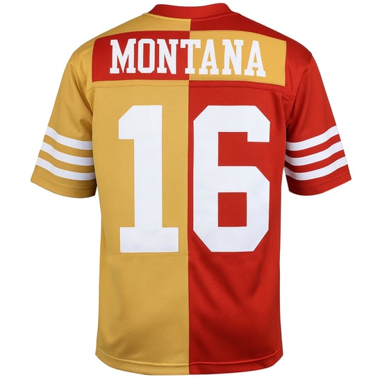 Mitchell & Ness NFL San Francisco 49ers 16 Montana Split Legacy Jersey - Image 2