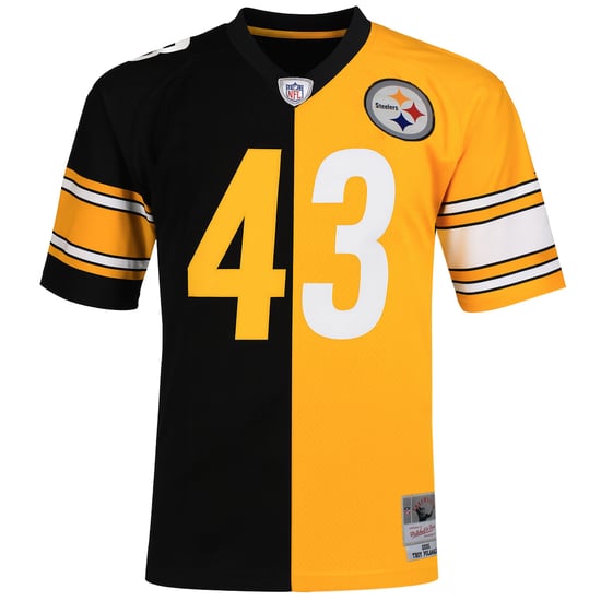 Mitchell & Ness NFL Pittsburgh Steelers 43 Polamalu Split Legacy Jersey - Image 1