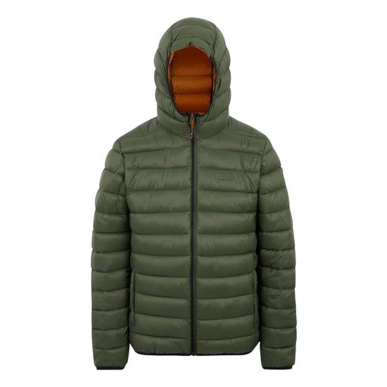 Regatta Mens Marizion Baffled Hooded Padded Jacket (Olive Green) - Image 1