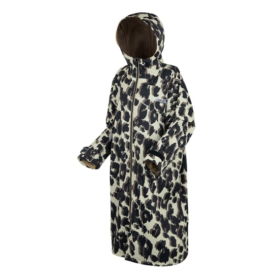 Regatta Unisex Adult Leopard Print Changing Robe (Multicoloured) - Image 3