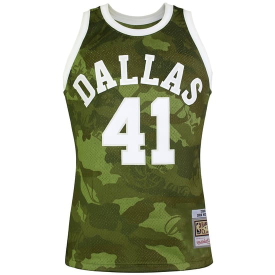 Mitchell & Ness NBA Dallas Mavericks 41 Nowitzki Swingman Jersey - Image 1