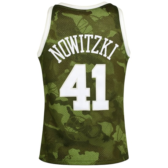 Mitchell & Ness NBA Dallas Mavericks 41 Nowitzki Swingman Jersey - Image 2