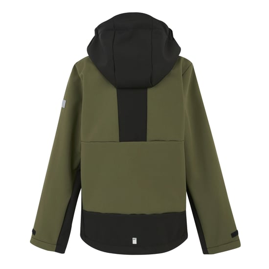 Regatta Kinder/Kids Haydenbury Waterdichte Soft Shell Jas (Olijfnacht / Zwart) - Image 2