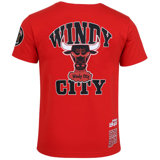Mitchell & Ness NBA Chicago Bulls Origins Mens Red T-Shirt - Image 3