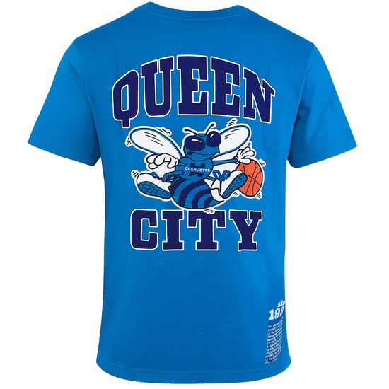 Mitchell & Ness NBA Charlotte Hornets Origins Mens Blue T-Shirt - Image 3