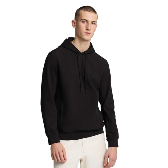 Lyle & Scott Heren Hybride Softshell Overtrek Hoodie (Zwart) - Image 4