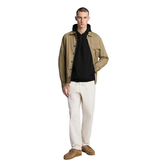 Lyle & Scott Heren Hybride Softshell Overtrek Hoodie (Zwart) - Image 6