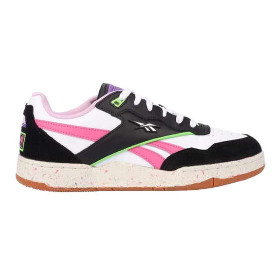 Reebok Volwassen BB 4000 II Leren Sportschoenen (Zwart/roze) - Image 3