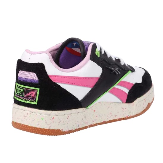 Reebok Volwassen BB 4000 II Leren Sportschoenen (Zwart/roze) - Image 5