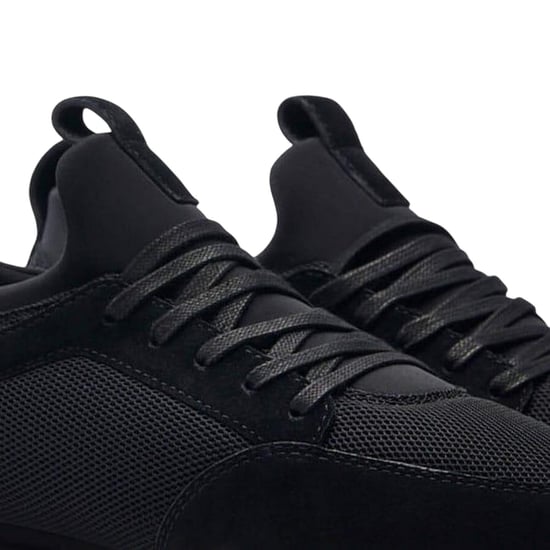 Mallet Heren Archway Leren Trainers (Zwart) - Image 3