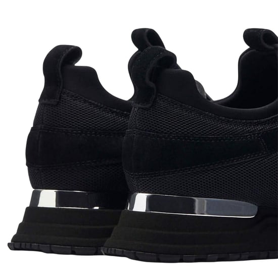 Mallet Heren Archway Leren Trainers (Zwart) - Image 4
