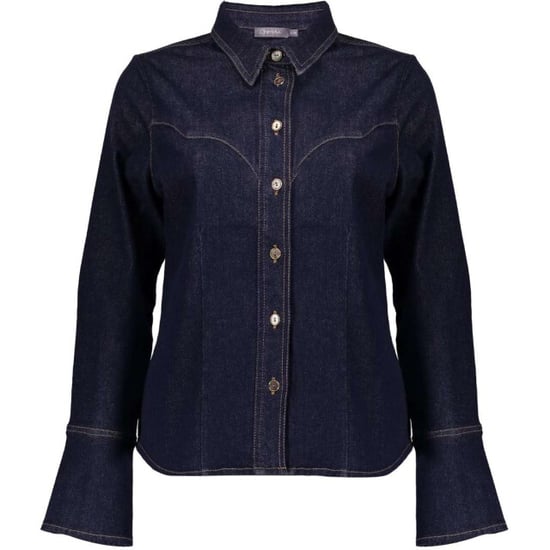 Geisha Blouse dark blue denim - Image 2