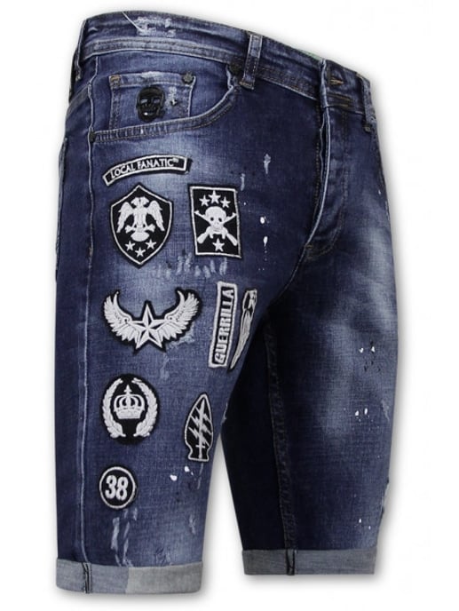 Local Fanatic Korte broek slim fit met patches xxx - Image 3