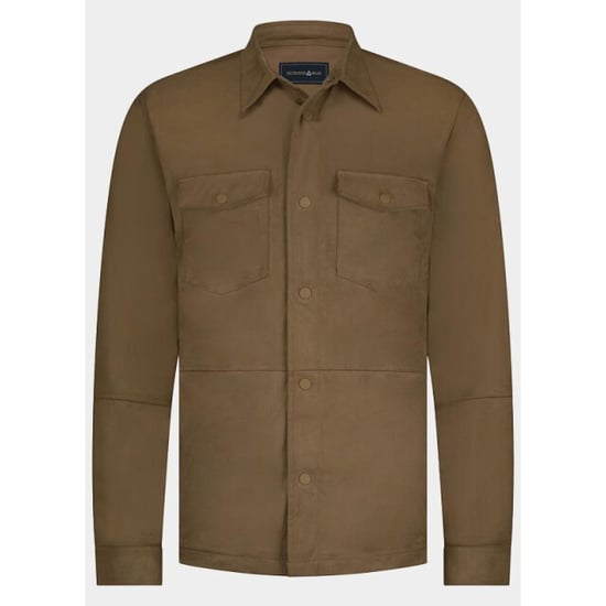 Bos Bright Blue Scotland blue overshirt riley passetta shirtjacket spe25314ri46sb/840 brown - Image 2