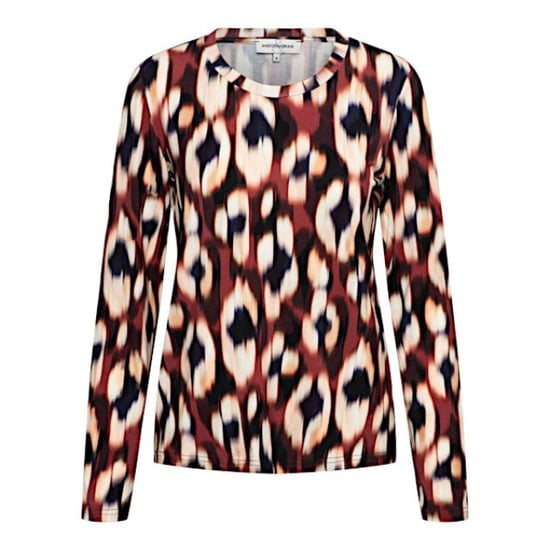 &Co Woman &co women top venna faded small wine red multi - Image 1