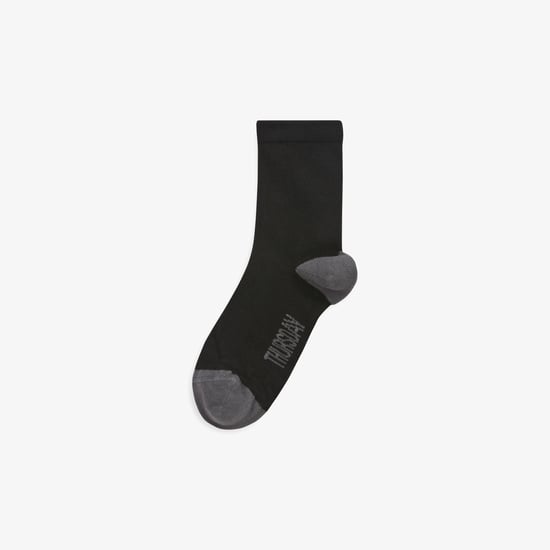 Days of the Week Socks Junior Size 4 - 6.5 Black Clothing - Image 6