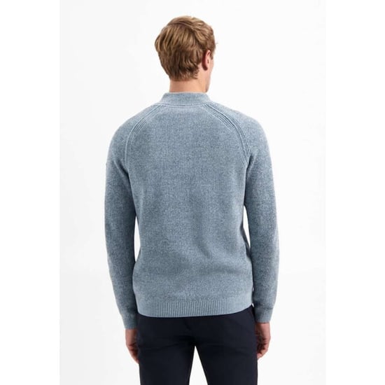 No Excess Pullover half zip 2 colored chenill dusty blue - Image 4