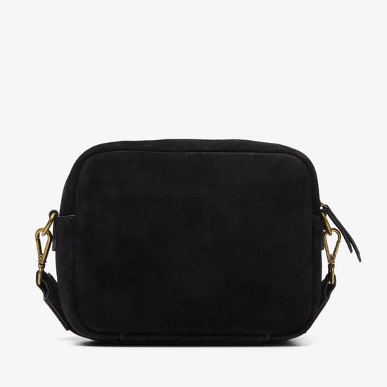 Kierra Strap Black Suede Bag - Image 2