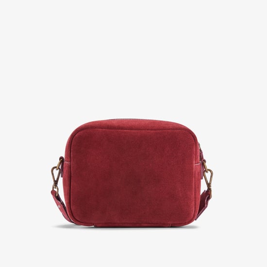 Kierra Strap Maroon Suede Bag - Image 2