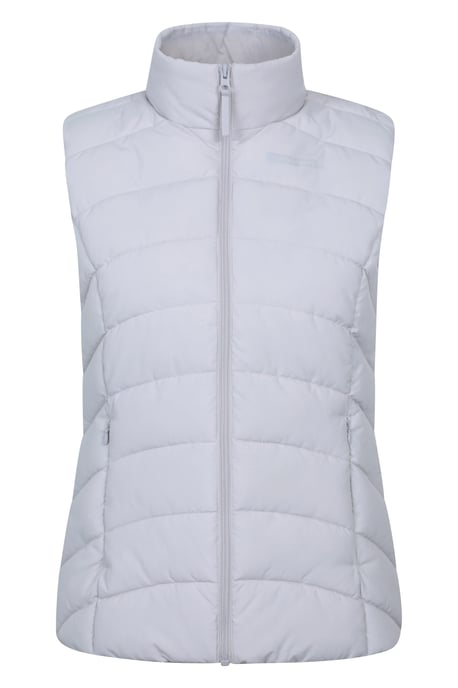'Opal' Women's Padded Gilet with Front Pockets Winter Warm Rain Coat Ecru - Image 2