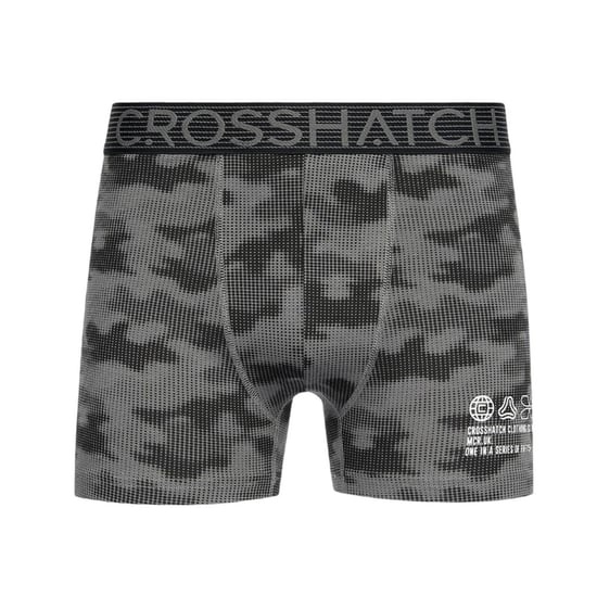 Crosshatch Heren Buzzard Boxershorts (Set van 5) (Zwart/Grijs) - Image 2
