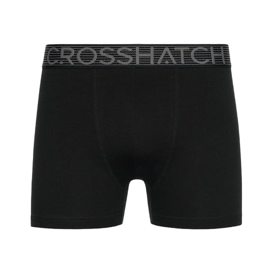 Crosshatch Heren Buzzard Boxershorts (Set van 5) (Zwart/Grijs) - Image 3