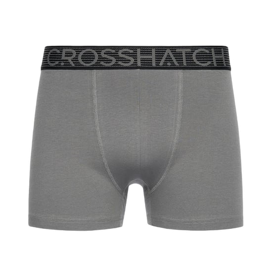 Crosshatch Heren Buzzard Boxershorts (Set van 5) (Zwart/Grijs) - Image 4
