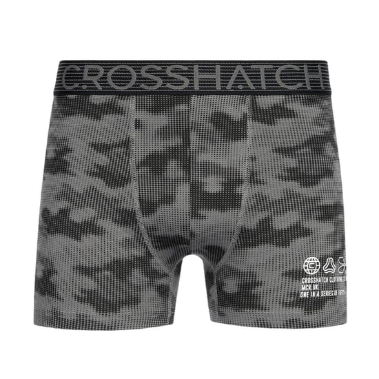 Crosshatch Heren Buzzard Boxershorts (Set van 5) (Zwart/Grijs) - Image 6