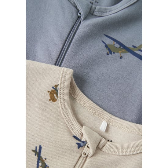 Name It Baby pyjama jongens nbmnightsuit zip 2-pack airplane - Image 2