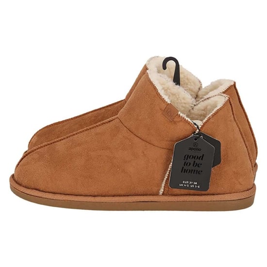 Apollo Dames pantoffels suede cognac - Image 3