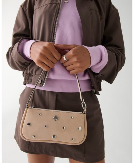 Kayla Suede Studs Convertible Wristlet - Image 4