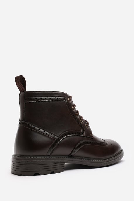 Wheres That From Mens 'Finley' Brogue Lace Up Ankle Boots - Image 5